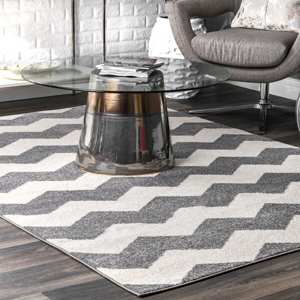 Geometric Chevron Kids Rug (5'3 x 7'9) - 5'3 X 7'9