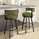 Strick & Bolton Klykov Upholstered Back 26-inch Swivel Metal Counter Stool - Thumbnail 23