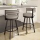 Strick & Bolton Klykov Upholstered Back 26-inch Swivel Metal Counter Stool - Thumbnail 18