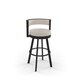 Strick & Bolton Klykov Upholstered Back 26-inch Swivel Metal Counter Stool - Thumbnail 8
