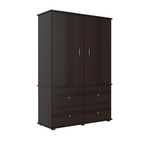 Giantex Large Jewelry Armoire Cabinet with 8 Drawers /& 2 Swing Doors 16 Hooks Top Mirror Boxes Standing Cambered Front Storage Chest Stand Large Standing Jewelry Armoire Dark Walnut