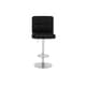 Porch & Den Galena Chrome and Faux Leather Height-adjustable Barstools (Set of 2) - Thumbnail 15