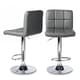 Porch & Den Galena Chrome and Faux Leather Height-adjustable Barstools (Set of 2) - Thumbnail 6
