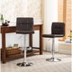 Porch & Den Galena Chrome and Faux Leather Height-adjustable Barstools (Set of 2) - Thumbnail 17