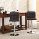 Porch & Den Galena Chrome and Faux Leather Height-adjustable Barstools (Set of 2) - Thumbnail 19