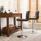 Porch & Den Galena Chrome and Faux Leather Height-adjustable Barstools (Set of 2) - Thumbnail 21
