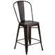 Carbon Loft Ernest Distressed Metal Indoor 24-inch Counter Stool - Thumbnail 0