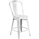 Carbon Loft Ernest Distressed Metal Indoor 24-inch Counter Stool - Thumbnail 21
