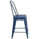 Carbon Loft Ernest Distressed Metal Indoor 24-inch Counter Stool - Thumbnail 2