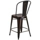 Carbon Loft Ernest Distressed Metal Indoor 24-inch Counter Stool - Thumbnail 38