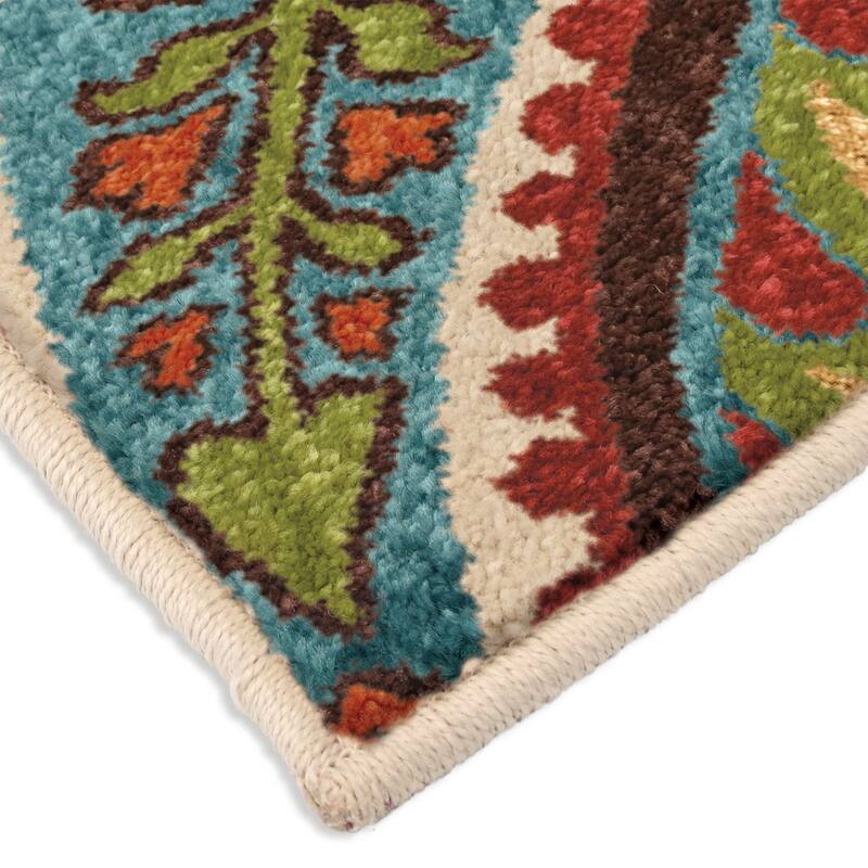 The Curated Nomad Felices Indoor/Outdoor Pampano Multicolor Area Rug