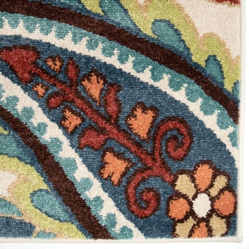 The Curated Nomad Felices Indoor/Outdoor Pampano Multicolor Area Rug