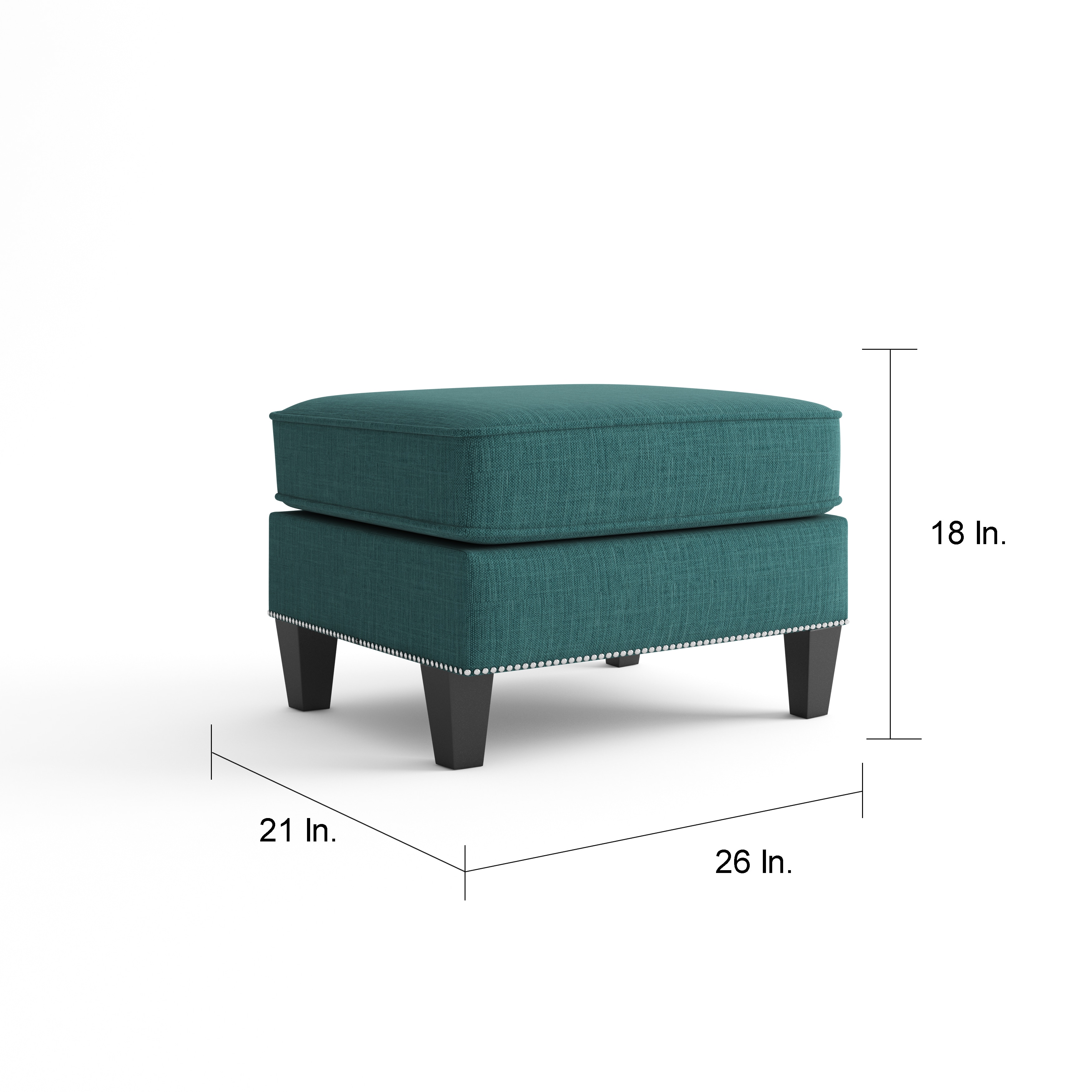 Shop Copper Grove Thorsen Contemporary Teal Armchair Ottoman Set Overstock 20255073