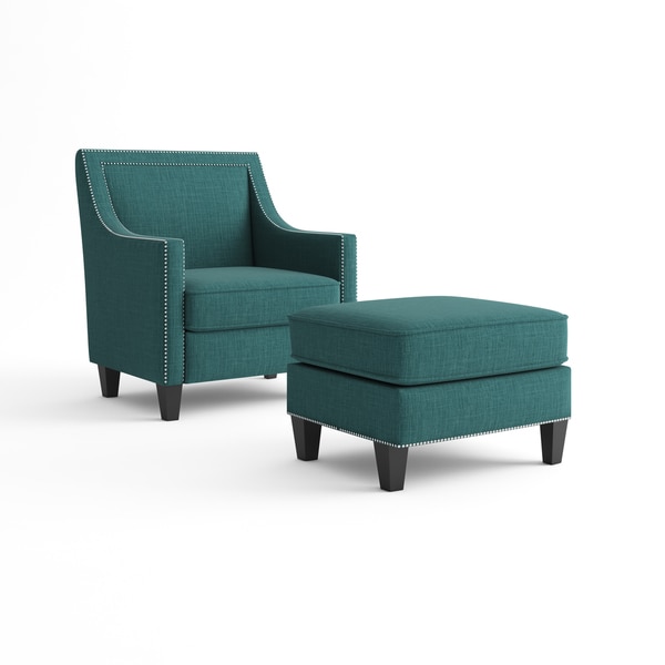 teal armchair