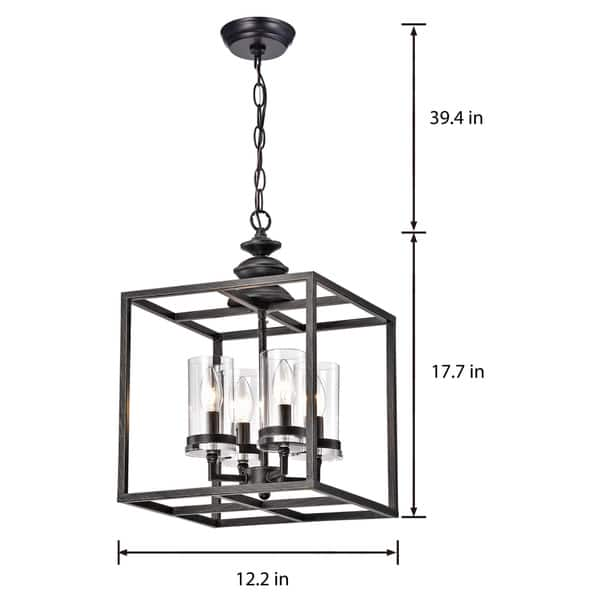 Shop The Gray Barn 4 Light Antique Black Lantern Chandelier