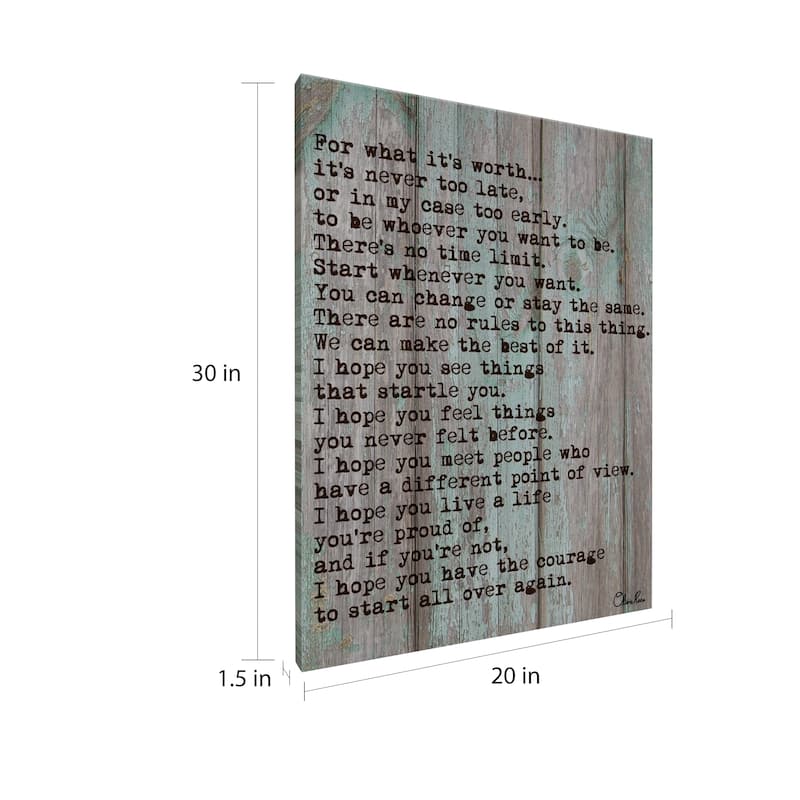 The Curated Nomad 'Courage' by Olivia Rose Canvas Art