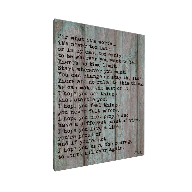 The Curated Nomad 'Courage' by Olivia Rose Canvas Art