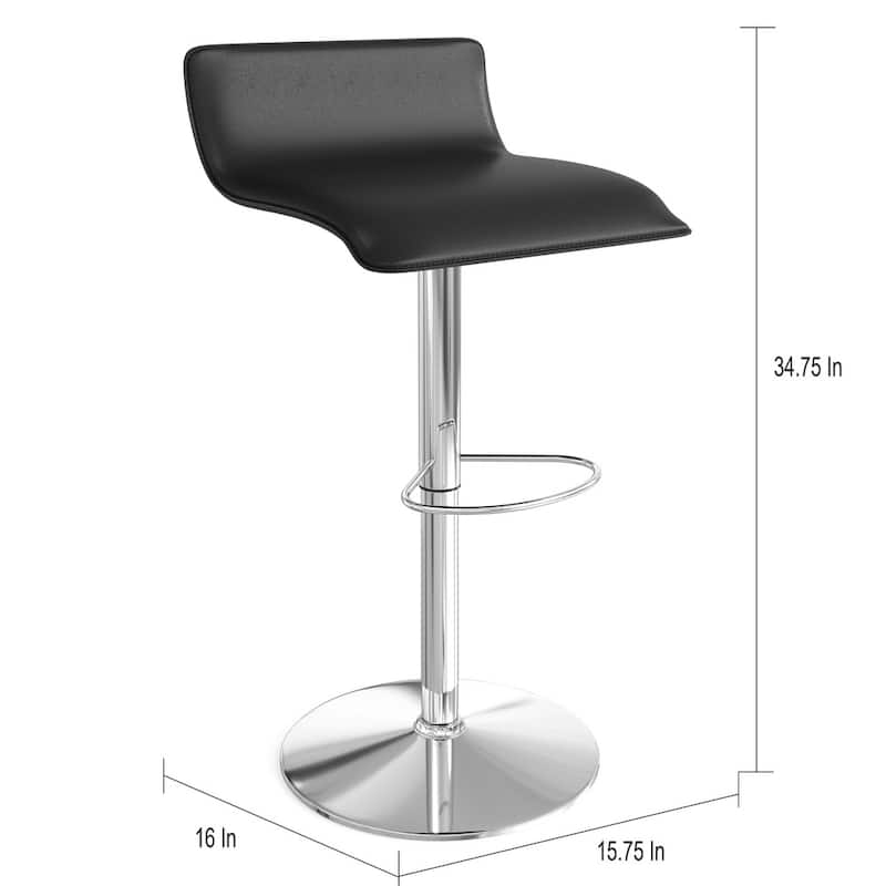 Porch & Den Tower Contemporary Ale Adjustable Barstools (Set of 2)