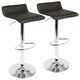 preview thumbnail 2 of 10, Porch & Den Tower Contemporary Ale Adjustable Barstools (Set of 2) Brown
