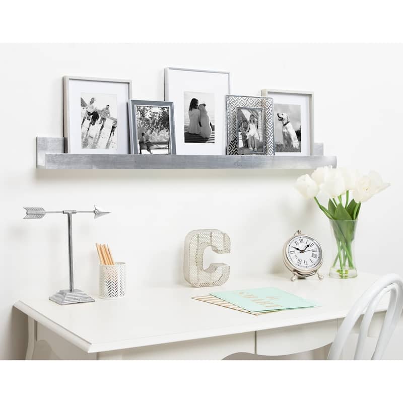 Porch & Den Bear Wood Holder Ledge Floating Wall Shelf