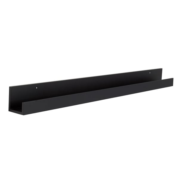Porch & Den Bear Solid-colored Wood Modern Floating Wall Shelf Picture Frame Holder Ledge