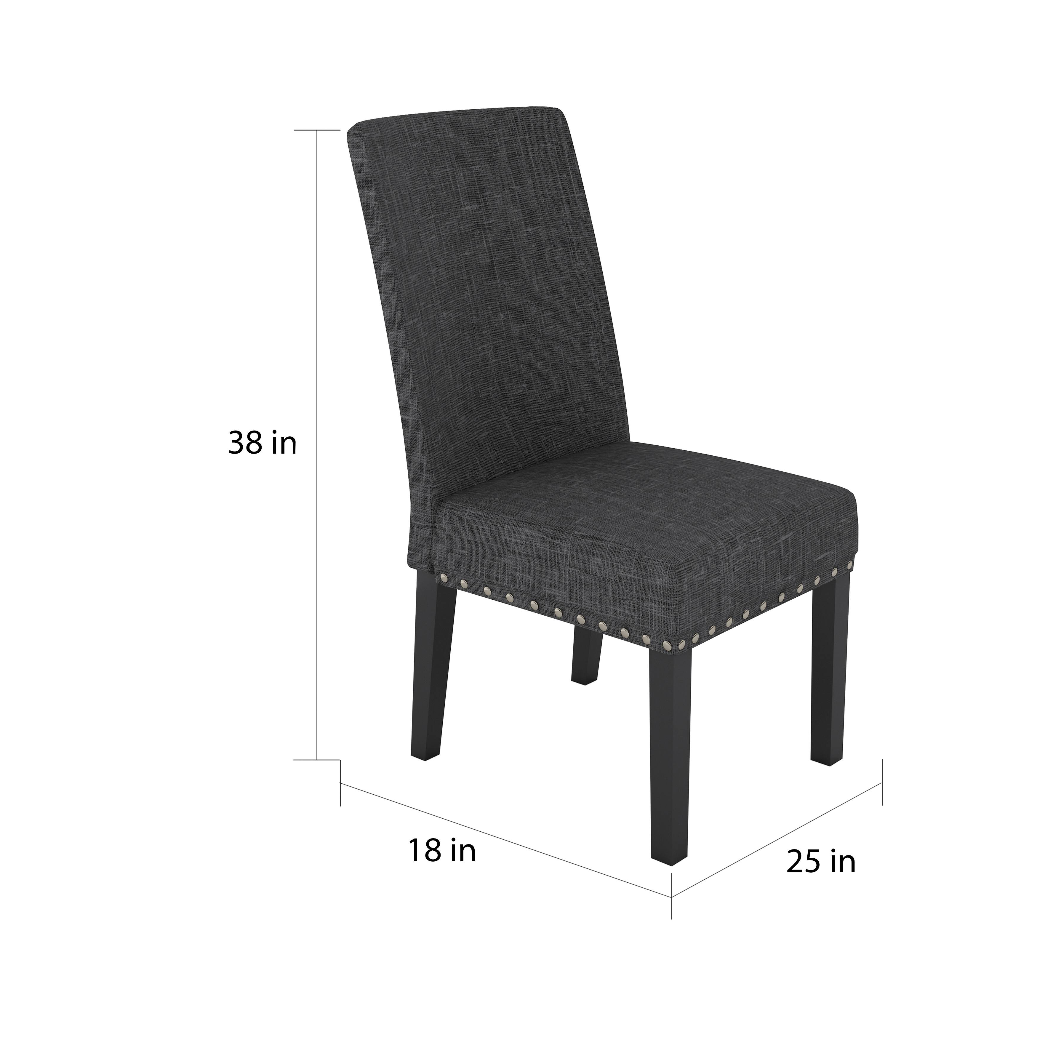 Copper Grove Humboldt Nailheadtrim Fabric Dining Chairs (Set of 2