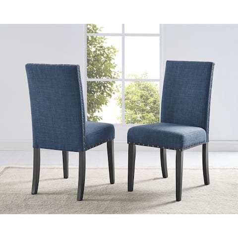 Copper Grove Humboldt Nailhead-trim Fabric Dining Chairs (Set of 2)