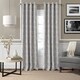 preview thumbnail 3 of 20, Porch & Den Patrick Room Darkening Grommet Top Curtain Panel 52" W X 84" L - Grey