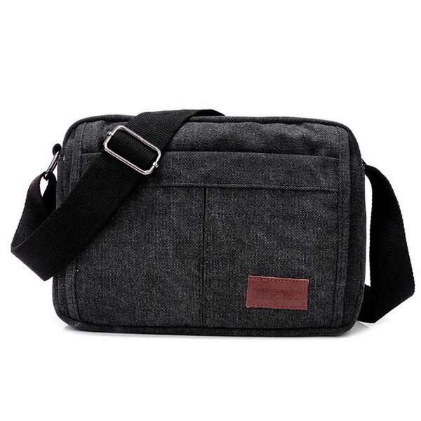 Shop Unisex Multifunctional Crossbody Canvas Messenger Bag One_Size