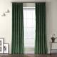Exclusive Fabrics Heritage Plush Velvet Sing Curtain Panel - 50 X 108 - Eden Green