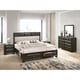 preview thumbnail 1 of 7, Roundhill Furniture Oakland Antique Gray Finish Wood 5-PC King Size Bedroom Set