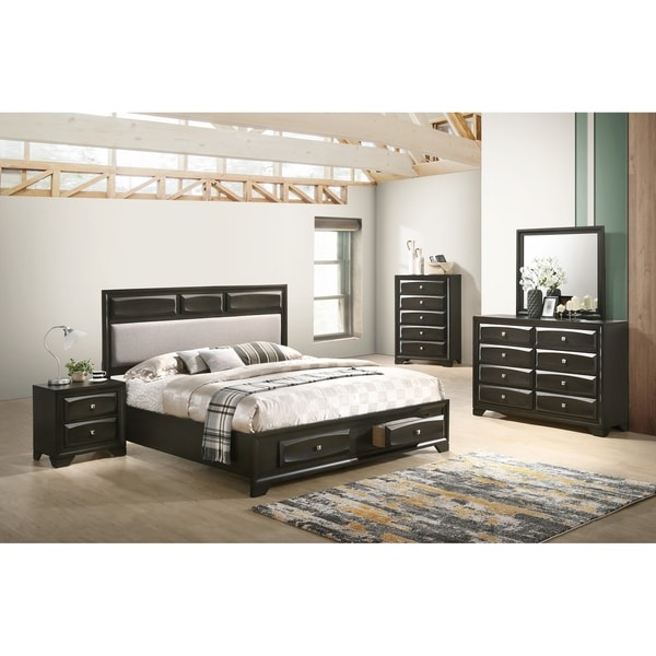 Shop Oakland Antique Gray Finish Wood 5-PC King Size ...