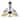 Tiffany Style 5-light Blackish Bronze/Art Glass Chandelier