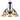 Tiffany Style 5-light Blackish Bronze/Art Glass Chandelier