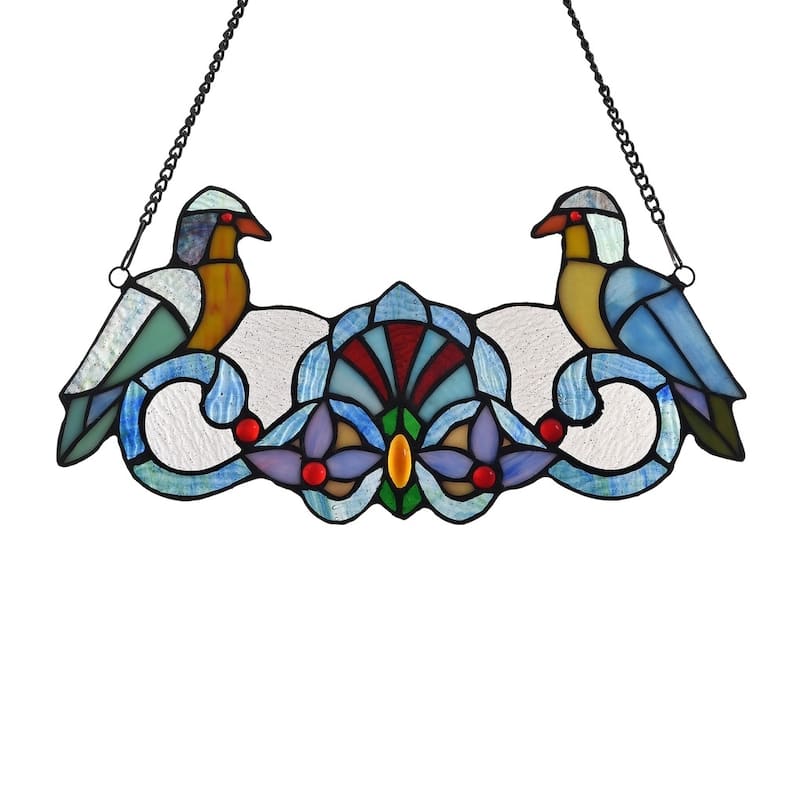 Chloe Tiffany Style Bird Design Window Panel/Suncatcher