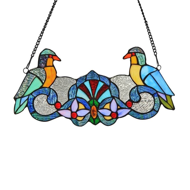 Chloe Tiffany Style Bird Design Window Panel/Suncatcher