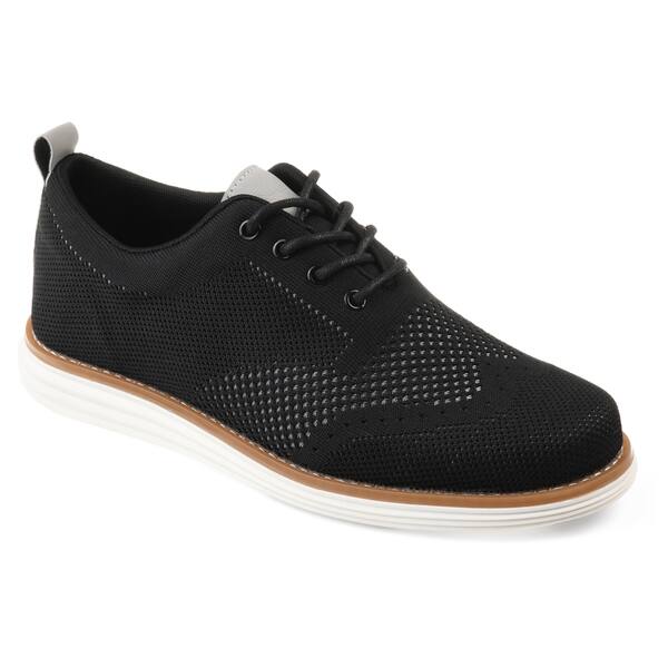 Shop Vance Co Men S Ezra Comfort Sole Lightweight Knit Wingtip