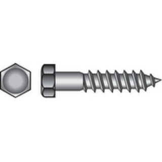 5//8 X 6-Inch Hillman 230181 Hex Lag Screws 25-Pack Zinc