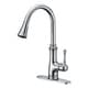 preview thumbnail 2 of 6, ANZZI Luna Single Handle Pull-Down Sprayer Kitchen Faucet in Polished Chrome - Polished chrome