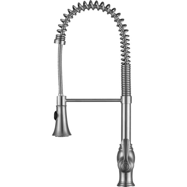 Bastion Single Handle Standard Kitchen Faucet in Brushed Nickel Bastion Single Handle Standard Kitchen Faucet in Brushed Nickel
