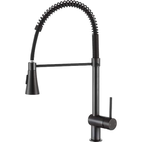 ANZZI Carriage Single Handle Pull Down Kitchen Faucet in Oil Rubbed Bronze