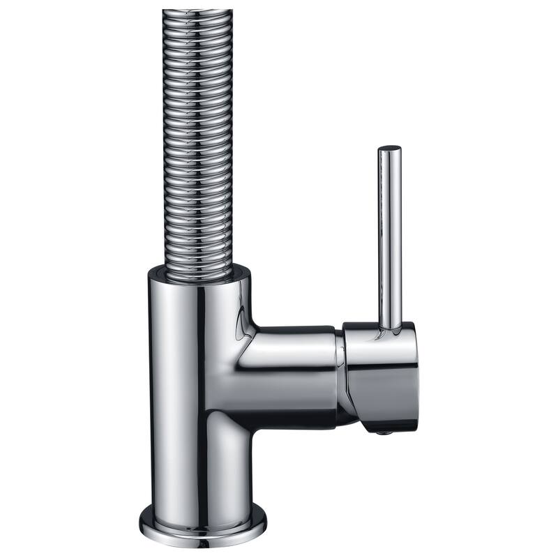 ANZZI Step Single Handle Pull-Down Sprayer Kitchen Faucet in Polished Chrome - Polished chrome