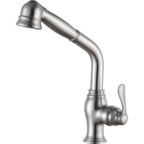 ANZZI Del Moro Oil Rubbed Bronze 1-Handle Deck-Mount Pull-Out Handle Kitchen Faucet