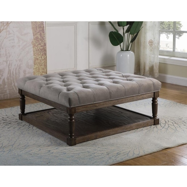 Marin Leather Square Ottoman - On Sale - Bed Bath & Beyond - 36130249