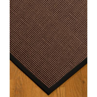 NaturalAreaRugs Alma Custom Sisal Rugs (4' by 6') midnight-blue Border - 4' x 6'