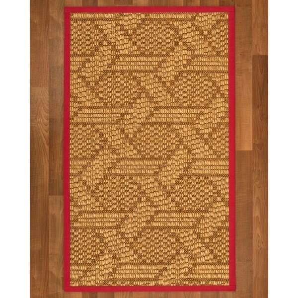 Natural Area Rugs Seattle Red Sisal Nonslip Latex Backing Natural Area Rugs Seattle Red Sisal Nonslip Latex Backing Handmade Rug 4