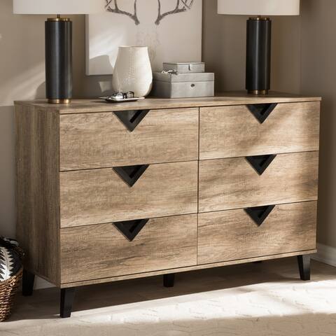 Carson Carrington Dragor Contemporary 6 Drawer Dresser By 2 On