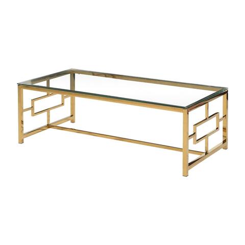 Best Master Furniture Gold Coffee Table