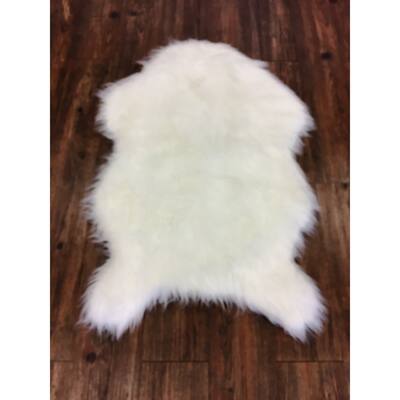 Doormat Ivory Novelty Acrylic & Polyester with Suede Backing - 2' x 3'