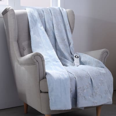 Berkshire Blankets Floral Branches Heated Throw with Intellisense